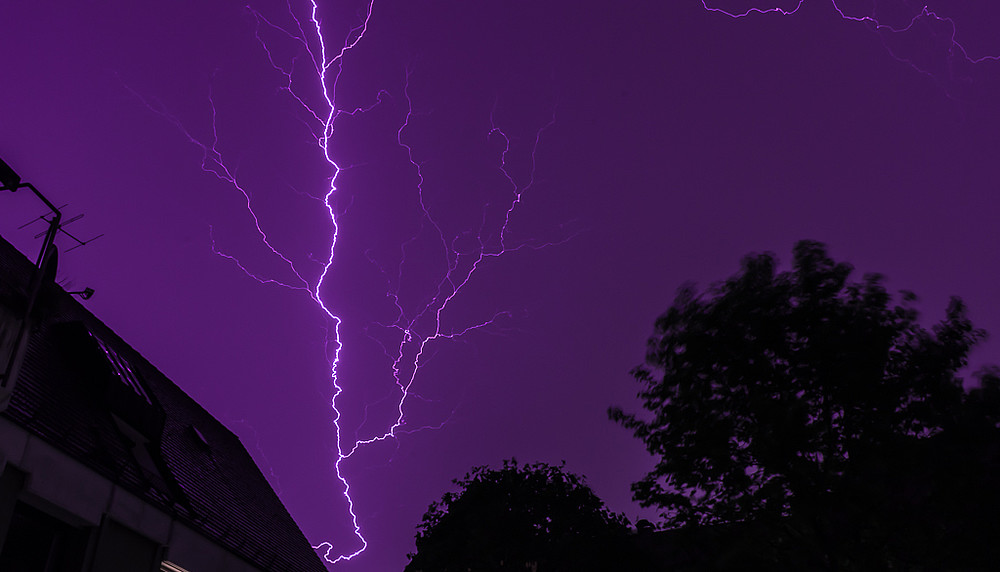 Blitz in Fürth